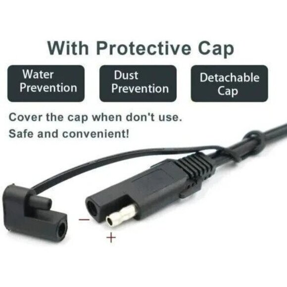 10X / Lot of Ten / Battery Tender Fused 12 Volt Ring Terminal Harness 2 Pin Sae - Picture 6 of 10